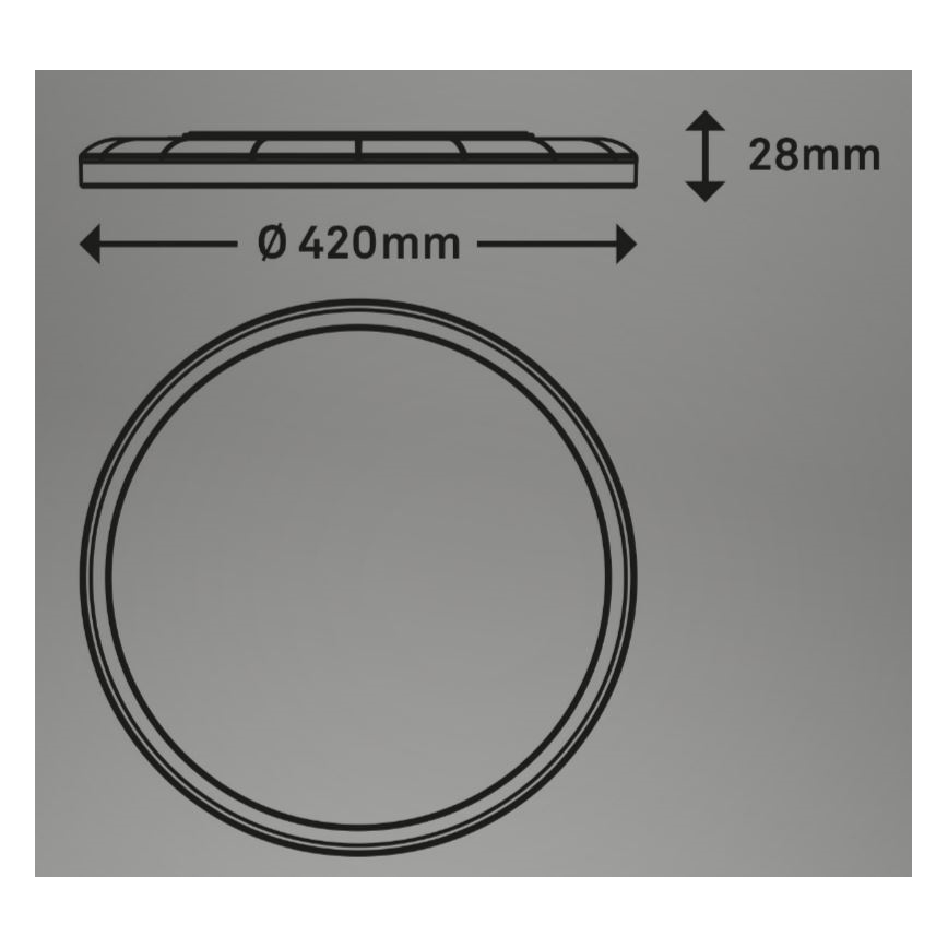 Briloner 7080-015 - LED Stmívatelné stropní svítidlo SLIM LED/22W/230V 2700-6500K + dálkové ovládání