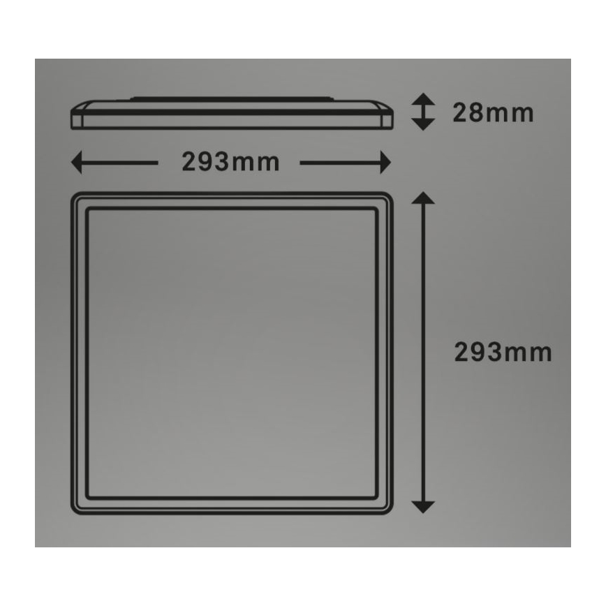 Briloner 7081-015 - LED Stmívatelné stropní svítidlo SLIM LED/18W/230V 2700-6500K + dálkové ovládání
