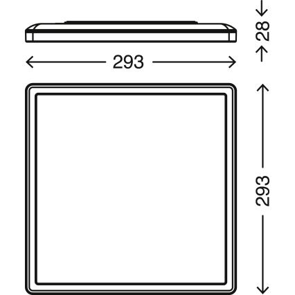 Briloner 7081-016 - LED Stmívatelné stropní svítidlo SLIM LED/18W/230V 2700-6500K + dálkové ovládání