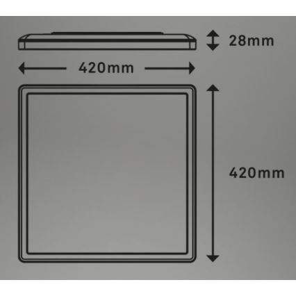 Briloner 7082-016 - LED Stmívatelné stropní svítidlo SLIM LED/22W/230V 2700-6500K + dálkové ovládání