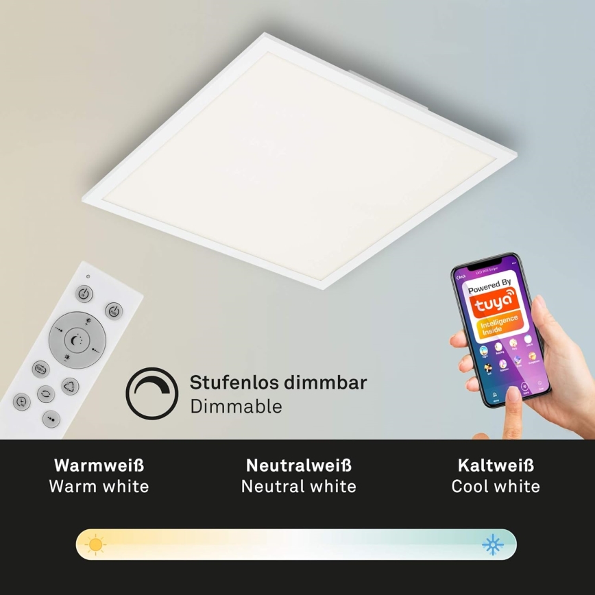 Briloner 7087-016 - LED RGBW Stmívatelné svítidlo SMART LED/24W/230V 3000-6500K Wi-Fi Tuya + dálkové ovládání