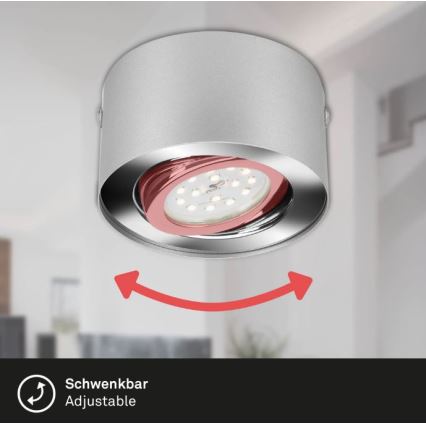 Briloner 7121-014 - LED Bodové svítidlo TUBE 1xLED/5W/230V kulatý
