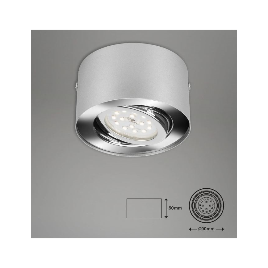 Briloner 7121-014 - LED Bodové svítidlo TUBE 1xLED/5W/230V kulatý