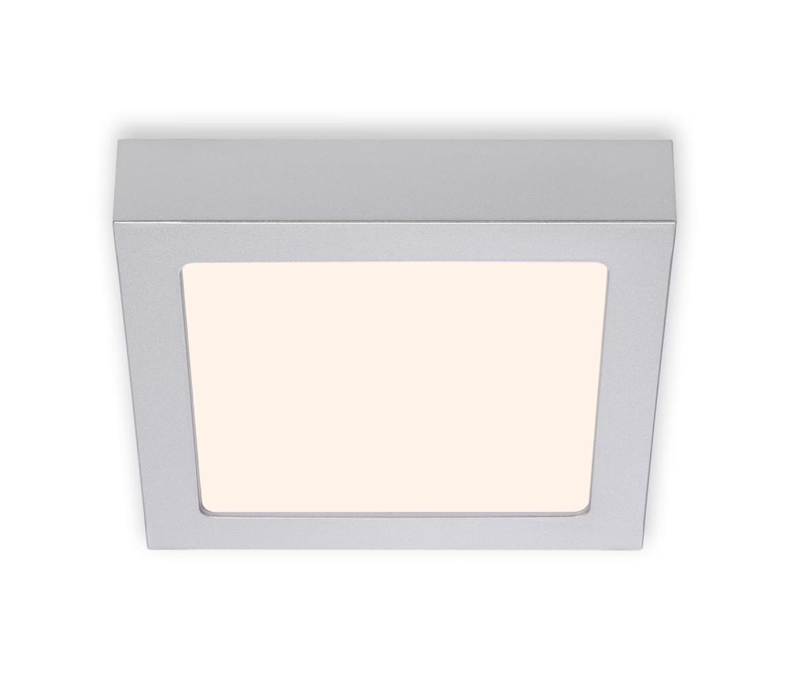 Briloner 7123-014 - LED Stropní svítidlo FIRE LED/12W/230V 3000K 17x17cm 7123-014 Stříbrná