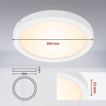 Briloner 7141-016 - LED Stropní svítidlo FIRE LED/21W/230V