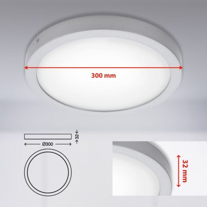 Briloner 7141-414 - LED Stropní svítidlo FIRE LED/21W/230V 4000K