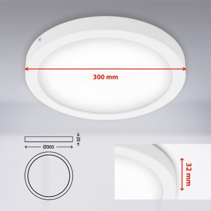 Briloner 7141-416 - LED Stropní svítidlo FIRE LED/21W/230V