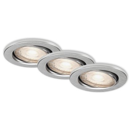 Briloner 7148 - 039-SADA 3xLED Stmívatelné koupelnové svítidlo 1xGU10/5,5W/230V IP23