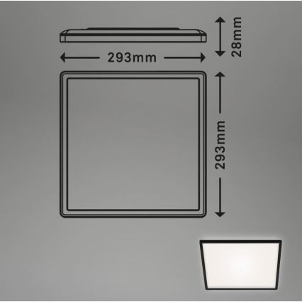 Briloner 7156-415 - LED Stropní svítidlo SLIM LED/18W/230V