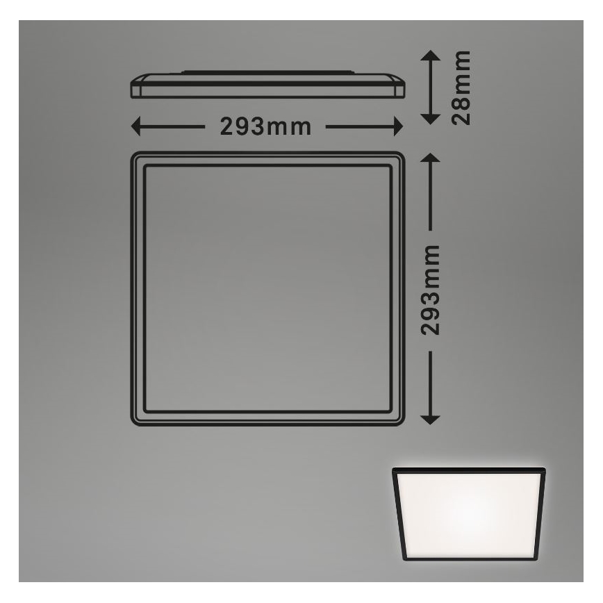 Briloner 7156-415 - LED Stropní svítidlo SLIM LED/18W/230V