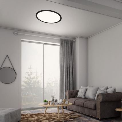 Briloner 7168-015 - LED Stmívatelné stropní svítidlo PIATTO LED/22W/230V 3000-6500K pr. 40 cm černá + dálkové ovládání