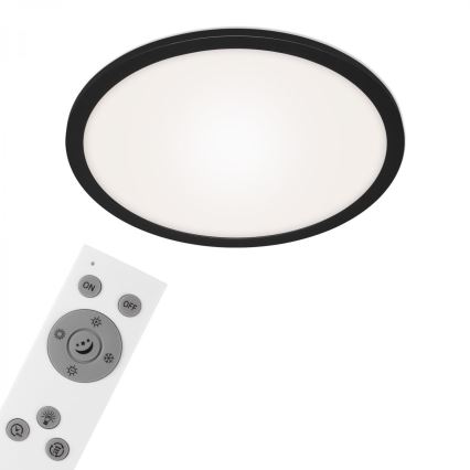 Briloner 7168-015 - LED Stmívatelné stropní svítidlo PIATTO LED/22W/230V 3000-6500K pr. 40 cm černá + dálkové ovládání