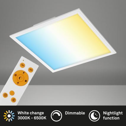 Briloner 7179-016 - LED Stmívatelné stropní svítidlo PIATTO LED/24W/230V 3000-6500K + dálkové ovládání