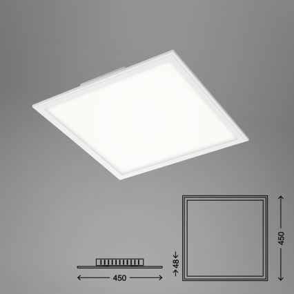 Briloner 7179-016 - LED Stmívatelné stropní svítidlo PIATTO LED/24W/230V 3000-6500K + dálkové ovládání