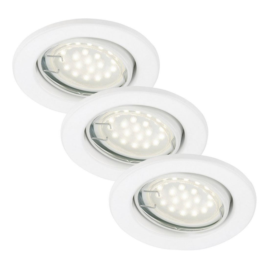 Briloner 7208-036 - SADA 3xLED Koupelnové  podhledové svítidlo ATTACH 3xGU10/3W/230V