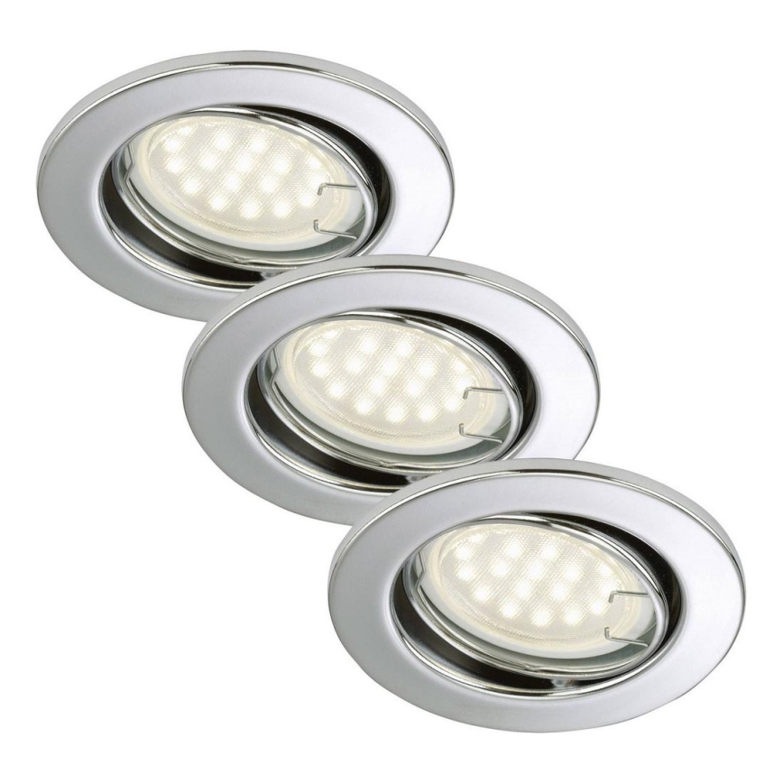 Briloner 7208-038 - SADA 3xLED Podhledové svítidlo ATTACH 3xGU10/3W/230V 210lm