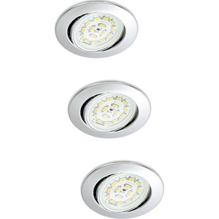 Briloner 7208-038 - SADA 3xLED Podhledové svítidlo ATTACH 3xGU10/3W/230V 210lm