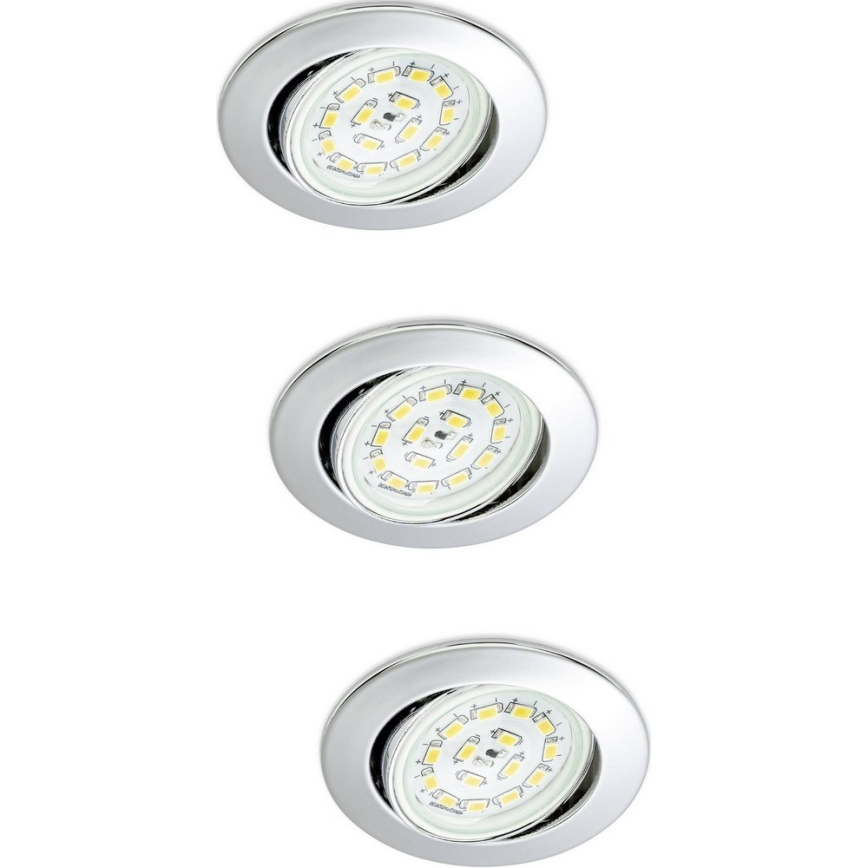 Briloner 7208-038 - SADA 3xLED Podhledové svítidlo ATTACH 3xGU10/3W/230V 210lm