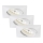 Briloner 7210-036 - SADA 3x LED Koupelnové podhledové svítidlo ATTACH LED/5W/230V IP23 bílá