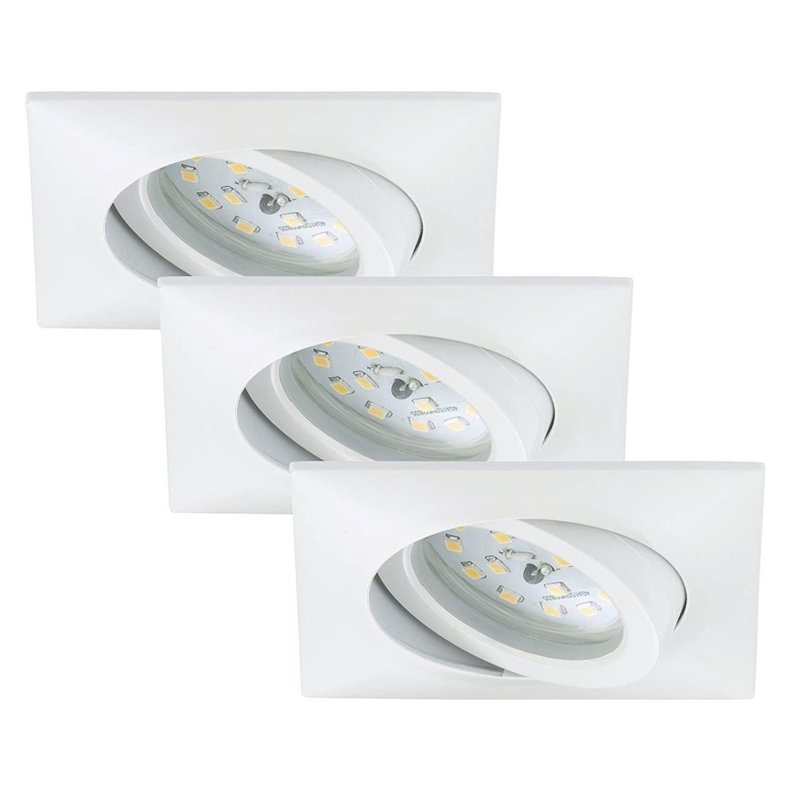 Briloner 7210-036 - SADA 3x LED Koupelnové podhledové svítidlo ATTACH LED/5W/230V IP23 bílá