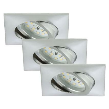 Briloner 7210-039 - SADA 3x LED Koupelnové podhledové svítidlo ATTACH 1xLED/5W/230V IP23