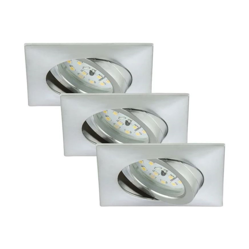 Briloner 7210-039 - SADA 3x LED Koupelnové podhledové svítidlo ATTACH 1xLED/5W/230V IP23