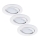Briloner 7221-036 - SADA 3x LED Koupelnové podhledové svítidlo 1xGU10/3W/230V IP23 bílá