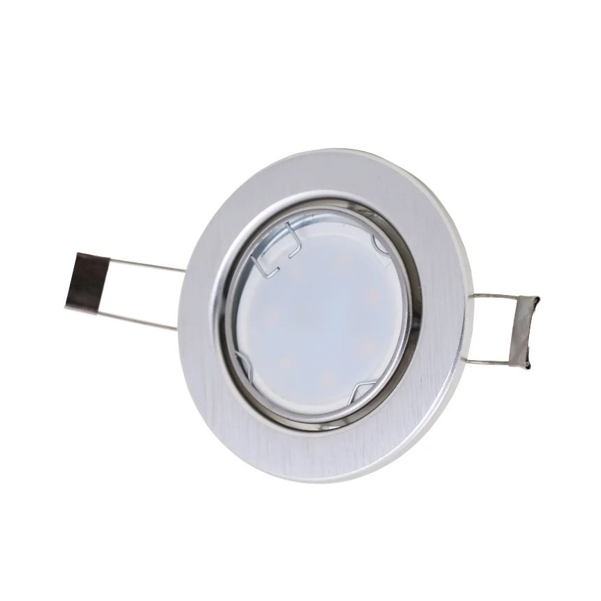 Briloner 7221-039 - SADA 3x LED Koupelnové podhledové svítidlo 1xGU10/3W/230V IP23 stříbrná
