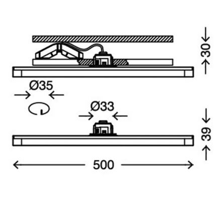 Briloner 7275-012 - LED Osvětlení zrcadla ATTACH 1xLED/6W/230V
