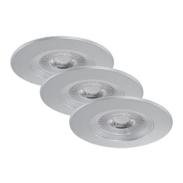 Briloner 7280-034 - SADA 3x LED Koupelnové podhledové svítidlo 3xLED/5W/230V