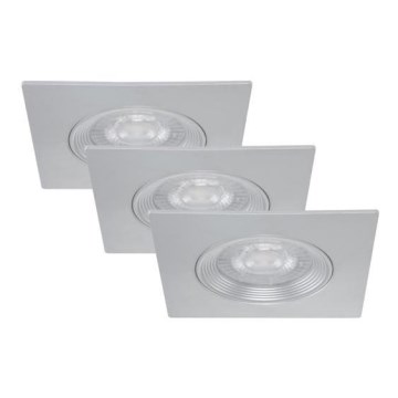 Briloner 7281-034 - SADA 3x LED Koupelnové podhledové svítidlo LED/5W/230V