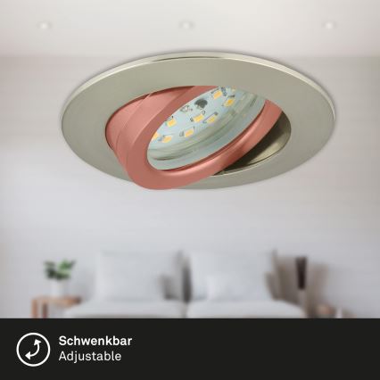 Briloner 7296-012 - LED Stmívatelné koupelnové podhledové svítidlo ATTACH LED/6,5W/230V IP23 matný chrom