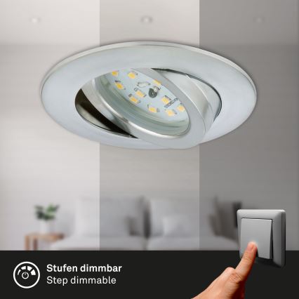 Briloner 7296-019 - LED Stmívatelné koupelnové podhledové svítidlo LED/6,5W/230V IP23