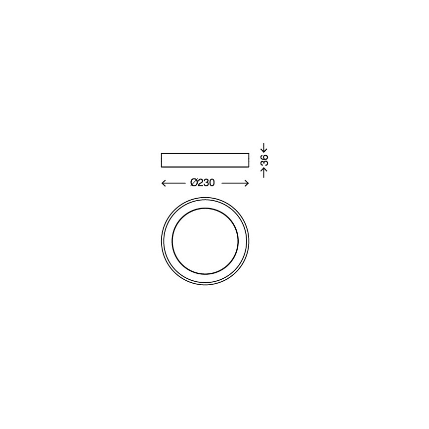 Briloner 7300-012 - LED Stropní svítidlo LED/18W/230V