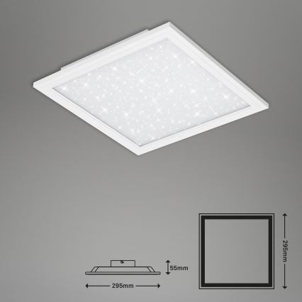 Briloner 7301-016 - LED Stmívatelné stropní svítidlo STARRY SKY LED/18W/230V 3000-6000K + dálkové ovládání