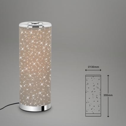 Briloner 7334-011 - LED Stolní lampa STARRY SKY 1xGU10/5W/230V hnědá