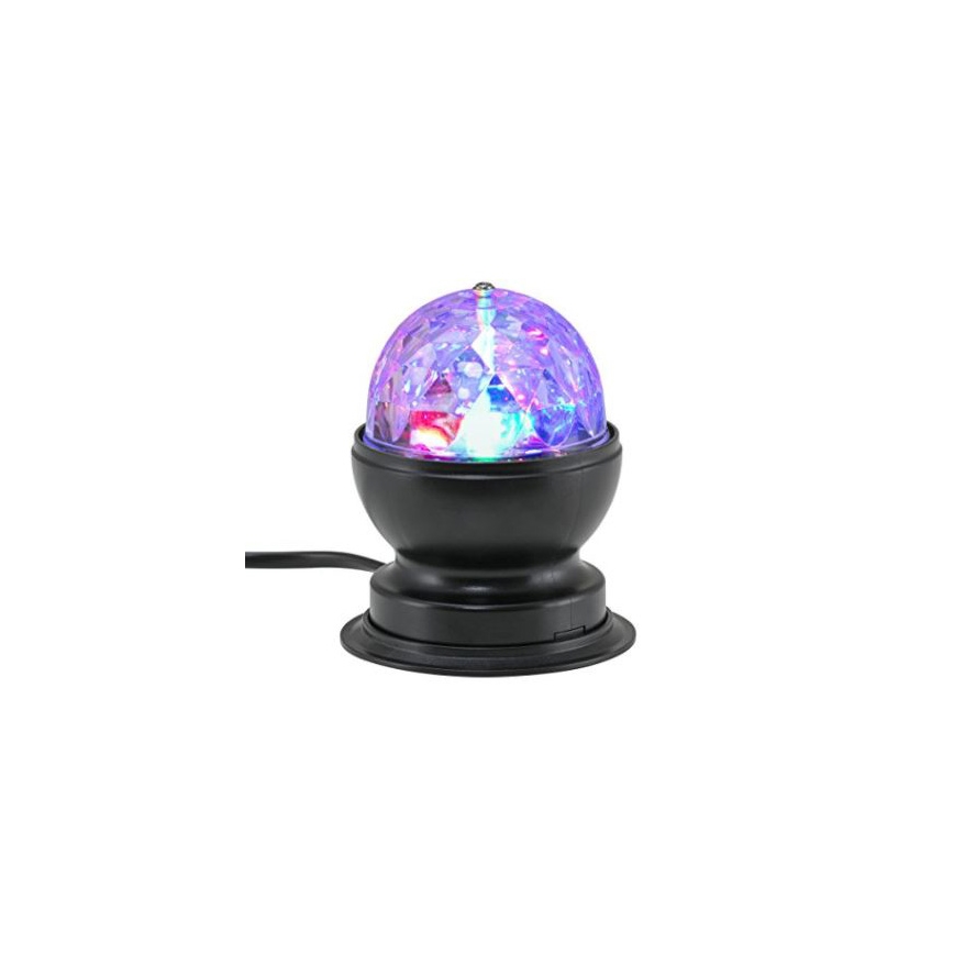 Briloner 7357-015 Sfera LED Da Tavolo Disco Light – Lampada Effetto Discoteca Con Attacco E27 (3W, 230V)