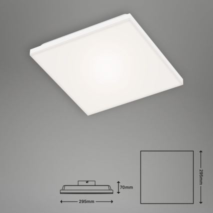 Briloner 7378-016 - LED Stmívatelný panel LED/12W/230V 3000/4000/6500K + dálkové ovládání