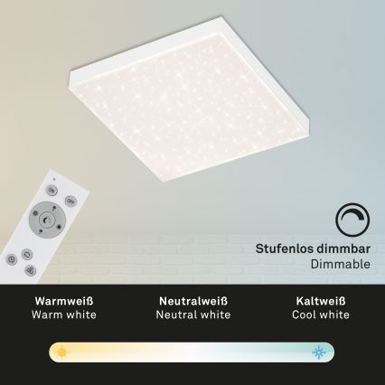 Briloner 7381-016 - LED Stmívatelné stropní svítidlo STARRY SKY LED/15W/230V 3000-6500K + dálkové ovládání