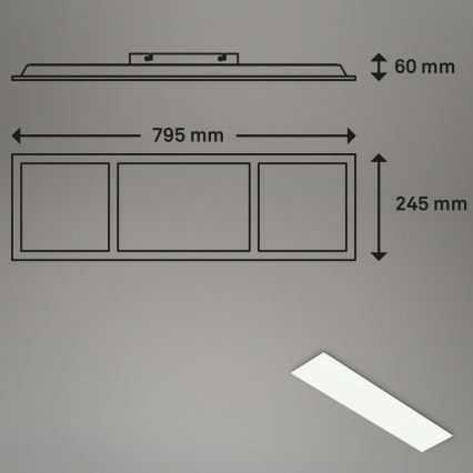 Briloner 7388-016 - LED RGBW Stmívatelné stropní svítidlo LED/24W/230V 3000-6500K + dálkové ovládání