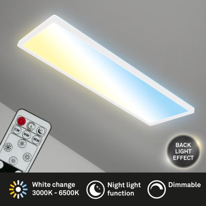 Briloner 7403-016 - LED Stmívatelné stropní svítidlo SLIM LED/23W/230V 2700-6500K + dálkové ovládání