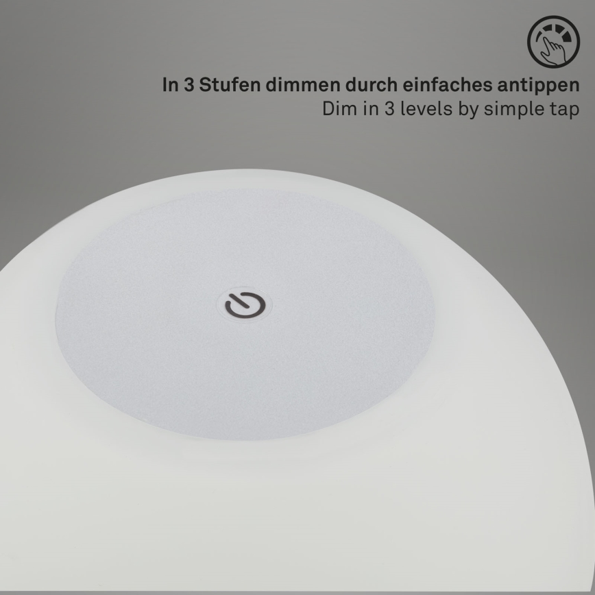 Briloner 7439-014 - LED Venkovní stmívatelná dobíjecí lampa LED/3W/5V IP44
