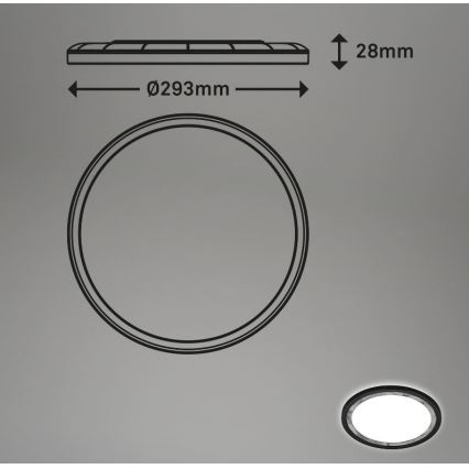 Briloner 7454-414 - LED Stropní svítidlo DECO LED/18W/230V