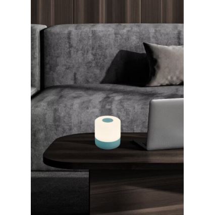 Briloner 7461010 - LED Stmívatelná nabíjecí venkovní stolní lampa LED/2W/5V IP44 1200 mAh modrá