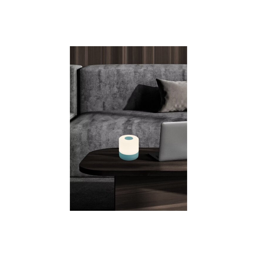 Briloner 7461010 - LED Stmívatelná nabíjecí venkovní stolní lampa LED/2W/5V IP44 1200 mAh modrá