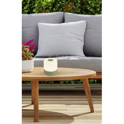 Briloner 7461019 - LED Stmívatelná nabíjecí venkovní stolní lampa LED/2W/5V IP44 1200 mAh zelená