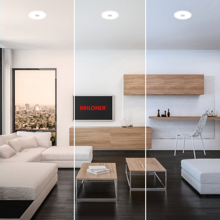 Briloner 7481019 - LED Koupelnové podhledové svítidlo LED/12W/230V 3000/4000/6500K IP44 bílá