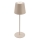 Briloner 7508011 - LED Stmívatelná nabíjecí venkovní stolní lampa 2v1 LED/2,5W/5V IP44 béžová