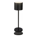 Briloner 7521015 - LED Stmívatelná venkovní nabíjecí stolní lampa SIGO LED/2,5W/5V IP44 2600 mAh černá