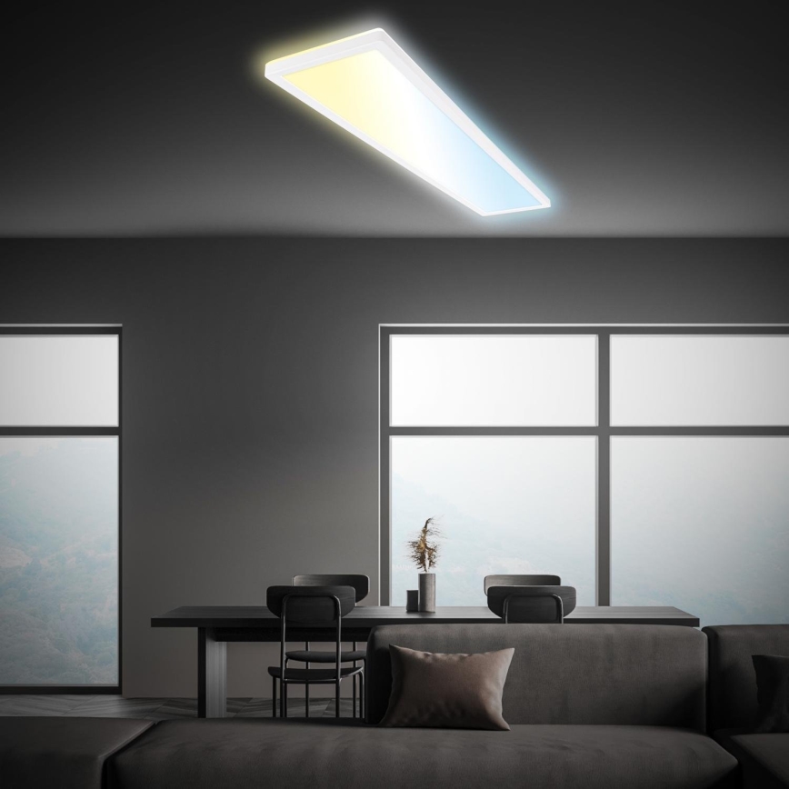 Briloner 7533-016 - LED Stmívatelný přisazený panel TAVA LED/36W/230V 2700-6500K 98x20 cm + dálkové ovládání